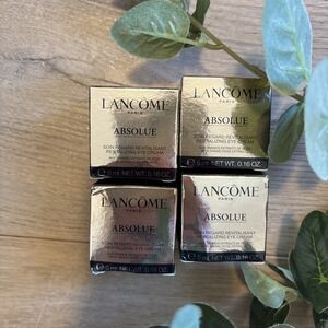 LOT OF 4 Lancome Absolue  THE EYE Cream Revitalizing Cream  0.16oz/5 ml each NIB
